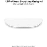 UBPet Ucat C20 Otomatik Akıllı Kedi Tuvaleti Için Kum Sıçratma Önleyici Aparat/Buffle - Beyaz