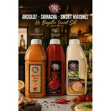 Üç Boyutlu Lezzet Seti - Andoloz + Sriracha + Smoky Mayonez Gurme Sos Seti 3lü