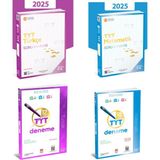 Üç Dört Beş Yayıncılık Tyt Türkçe + Matematik Soru Bankaları ve Branş Denemeleri Set 2025(4 Kitap)