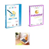 Üç Dört Beş Yayınları 2026 Paragraf Denemeleri ve TYT Matematik branş denemesi seti (priz telefon tutucu hediye)