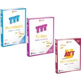 Üç Dört Beş Yayınları Tyt Matematik ile Türkçe ve Ayt Edebiyat Soru Bankası 3 Kitap Set
