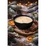 Üç Fitill Doğal Soya Wax Vanilya Kokulu Dekoratif Kase Hediyelik Dekor (TEKLİ)