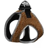 Uc Kilitli Kurklu Kedi Kopek Gogus Tasmasi 20-24 Cm Xxx-Small Kahverengi