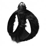 Uc Kilitli Pelus Kedi Kopek Gogus Tasmasi 24-28 Cm Xx-Small Siyah