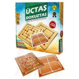 Üç Taş ve Dokuz Taş Oyunu Ahşap Tabla 1 Paket Üçtaş ve Dokuztaş Zeka ve Strateji Kutu Oyunu