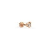 Üç Taşlı Kalp Tragus Piercing
