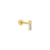 Üç Taşlı Yıldız Tragus Piercing