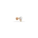 Üç Top Taşlı İncili Tragus Piercing