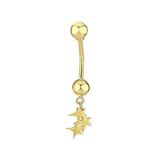 Üç Yıldız Göbek Piercing