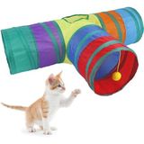 Üç Yollu Tünel Kedi Oyuncağı