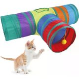 Üç Yollu Tünel Kedi Oyuncağı