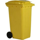Uçak 120 Lt Çöp Konteyneri Plastik Tekerlekli