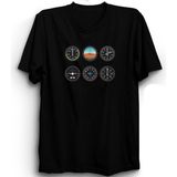 Uçak, Borda, Gösterge Paneli, Pilot, Airplane, Kokpit, Cockpit Tişört - Siyah - 10 - 11 Yaş