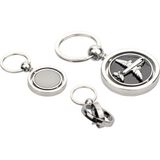 Uçak Figürlü Dönebilen Metal Unisex Anahtarlık