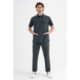 Uçak İş Giyim Avci Yeşili Milan Premium Scrubs Takım - Avcı Yeşili - XL