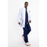Uçak Medikal Beyaz Uzun Boy, Hakim Yaka, Doktor Önlüğü - S