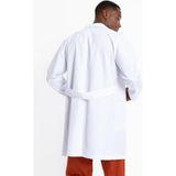 Uçak Medikal Beyaz Uzun Boy Klasik Yaka Doktor Önlüğü - 3XL