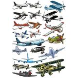Uçaklar Sticker Set 15 Parça Telefon, Tablet, Defter, Laptop Sticker