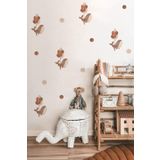 Uçan Balina Çocuk Odası Duvar Stickerı (Küçük Boy) (Renkli)