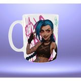Uçan Kupa Arcane- Lol-Jinx Figürlü "jinx Was Here" Yazılı Kupa - 001 - Beyaz - 1 Adet