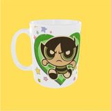 Uçan Kupa Powerpuff Gırls Temalı Buttercup Figürlü Tasarım Arkadaş Kupa - 325 ml - 1 Adet