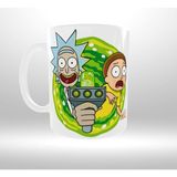 Uçan Kupa Rıck And Morty Temalı Portal Geçiş Tasarım Kupa - 001 - Beyaz - 1 Adet