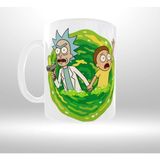 Uçan Kupa Rıck And Morty Temalı Portal Geçişi Tasarım Kupa - 001 - Beyaz - 1 Adet