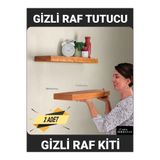 Uçan Raf Gizli Raf Tutucu Kolay Montaj Aparat Seti / Uzun Raf Kiti UÇAN RAF BÜYÜK
