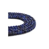 Uçar Doğaltaş Lapis Lazuli Taşı Küp Kristal Kesim Parlak 4x4mm Doğal Taş Dizi