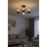Uçar Lora Modern Tasarım Minimal Yatak Odası Salon Mutfak Oturma Odası Bal Camlı 4 lü Avize