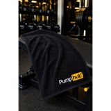Ucarehome U CARE GYM PumpHub Nakışlı Siyah Spor Salonu Havlusu Sporcu Havlusu ( 50 X 90 ) Premium Yumuşak Dokulu %100 Organik Pamuk