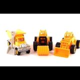 Uçarkid Kara Yolu Seti Oyuncak Kamyon-Kepçe-Silindir 26 Cm