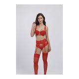 Üçay Butik 146 Balenli Destekli Jatiyer Sütyen Takım Siyah 85