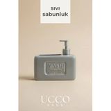 UCCO Seramik Sıvı Sabunluk Mutfak Sabunluğu Banyo Sabunluğu Minimal Modern Şık Sabunluk
