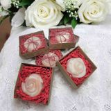 Uc&da 15 Adet Dekoratif Hediyelik Düğün Nişan Doğum Günü Baby Shower Hediyelik Mum - Davetiye Gül Mum