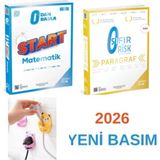 Üçdörtbeş 0 Dan Başla Start Matematik + Paragraf Sıfır Risk 2 Kitap 2026 Tyt Fiş Tutuculu