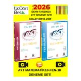 Üçdortbeş 2026 2026 Ayt Matematik-Fen Bilimleri Deneme Seti 10 Ar Adet Kolay Orta Zor Seviye