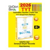 Üçdörtbeş Yayınları 1 Ayda Tüm Tyt Sosyal Soru Bankası+Android Uyumlu Dokunmatik Kalem