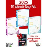 ÜçDörtBeş Yayınları -2025 Model Tyt Matematik-Türkçe-Fizik Soru Bankası Çıkmış Sorular Hediyeli!