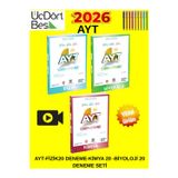 Üçdörtbeş Yayınları 2026 Ayt Fizik20-Kimya20-Biyoloji20 Deneme Seti+Tablet Kalem.