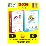 Üçdörtbeş Yayınları 2026 Ayt Matematik 10-Fizik 20 Deneme Seti+Tablet Kalem.