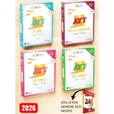 ÜçDörtBeş Yayınları - 2026 Ayt Matematik Fizik Kimya Biyololoji Soru Bankası Fen Bilimleri Sayısal
