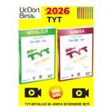 Üçdörtbeş Yayınları 2026 Tyt Kimya 20-Biyoloji 20 Deneme Seti+Tablet Kalem.