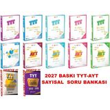 ÜçDörtBeş Yayınları 2027 Baskı Tyt-Ayt Sayısal Çözümlü Soru Bankası Mega Set - 45656151515115151