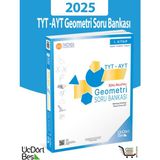 ÜçDörtBeş Yayınları 345 - TYT-AYT 2025 Model Geometri Soru Bankası - Güncel Baskı Üniversite Hazırlık
