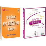 ÜçDörtBeş Yayınları AYT Edebiyat Soru Bankası - Rüştü Hoca Yayınları 19 Günde AYT Edebiyat Kampı