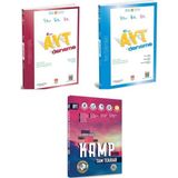 ÜçDörtBeş Yayınları AYT Fen Bilimleri 10 lu Deneme - Matematik 8 li Deneme 2025 ve AYT Sayısal Kamp Tam Tekrar (3 Kitap)