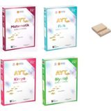 ÜçDörtBeş Yayınları AYT Matematik Fizik Kimya ve Biyoloji Soru Bankası 4’lü Set - Telefon Tutucu