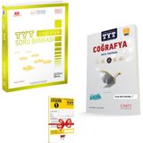 ÜçDörtBeş Yayınları TYT Coğrafya Soru Bankası ve Limit Yayınları TYT Coğrafya Soru Bankası Seti + Deneme