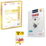 ÜçDörtBeş Yayınları TYT Tarih Soru Bankası ve Limit TYT-AYT Tarih Soru Bankası Seti + Deneme